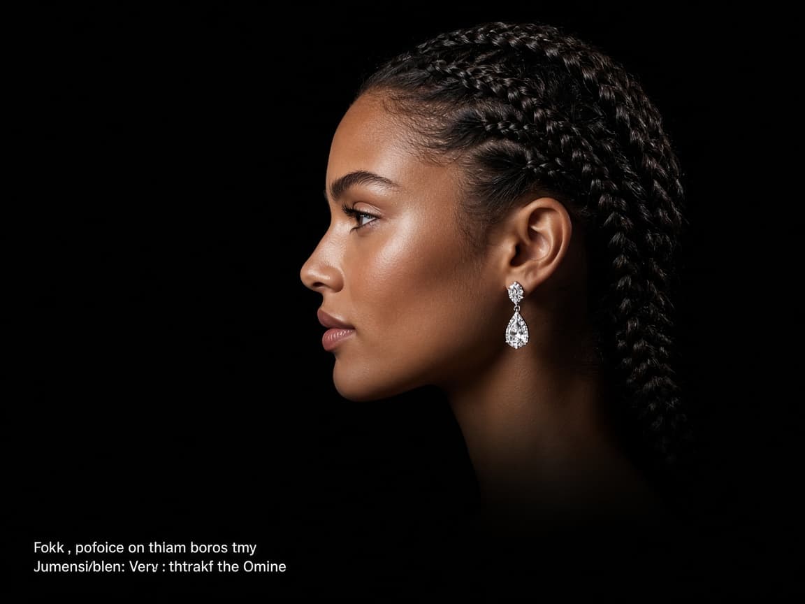 Profil portant une boucle de diamant
